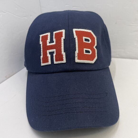 Henri Bendel Strapback Hat Cap Adjustable Navy Orange White Men’s One Size - Picture 3 of 7